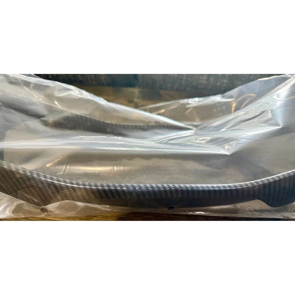 BMW Exhaust Pipe Cover Trim X5 X6 X7 Carbon Fiber Pattern NEW 1 Piece Exterior